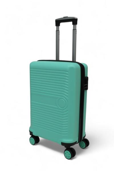 İronika Dayanıklı ABS Kabin Boy 4 Tekerlekli Valiz Küçük Kabin Tipi Bavul Nil Yeşili