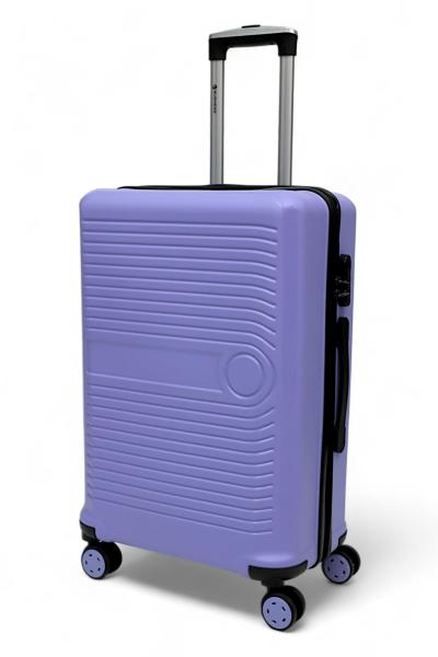 İronika Dayanıklı ABS Orta Boy 4 Tekerlekli Valiz Orta Boy Bavul Lila