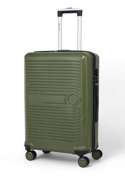 İronika Dayanıklı ABS Orta Boy 4 Tekerlekli Valiz Orta Boy Bavul Haki Yeşil